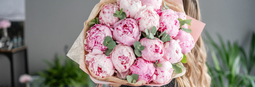 bouquet de pivoines